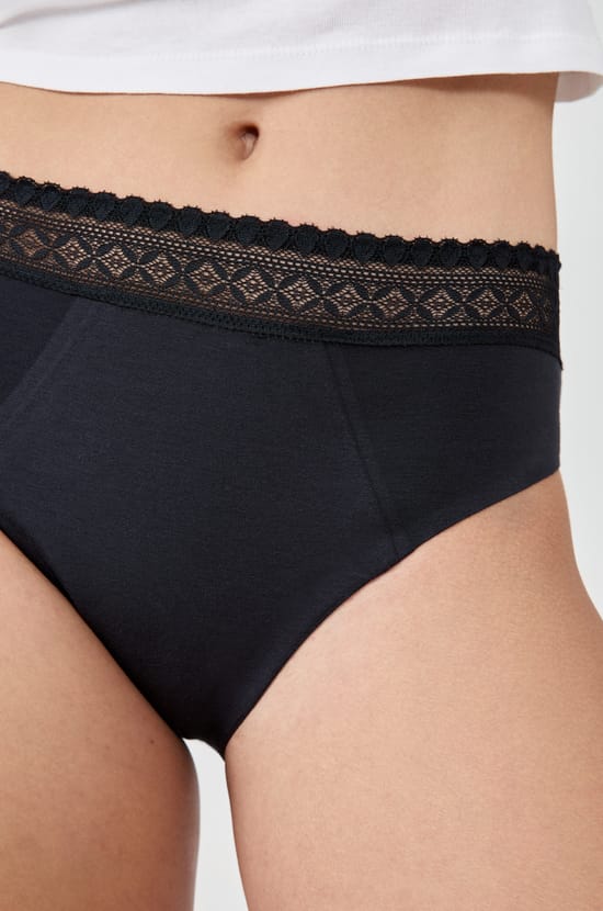 Culotte menstruelle en coton - Flux abondant;${refinementColor}
