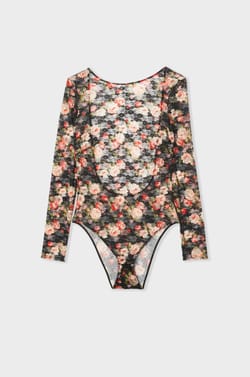 Body con estampados de encaje espalda descubierta;${refinementColor}