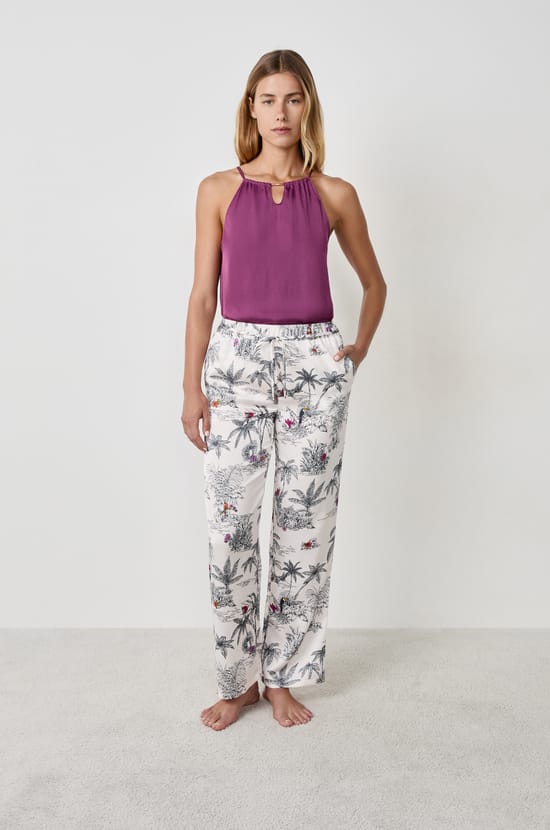 Pyjama Trousers with Prints;${refinementColor}