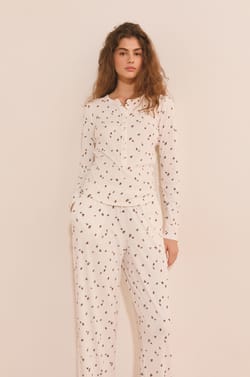 Pantalon de pyjama &agrave; motifs;${refinementColor}