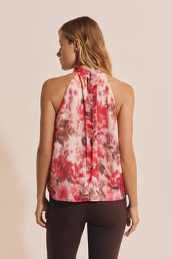 Top sans manches &agrave; motifs;${refinementColor}