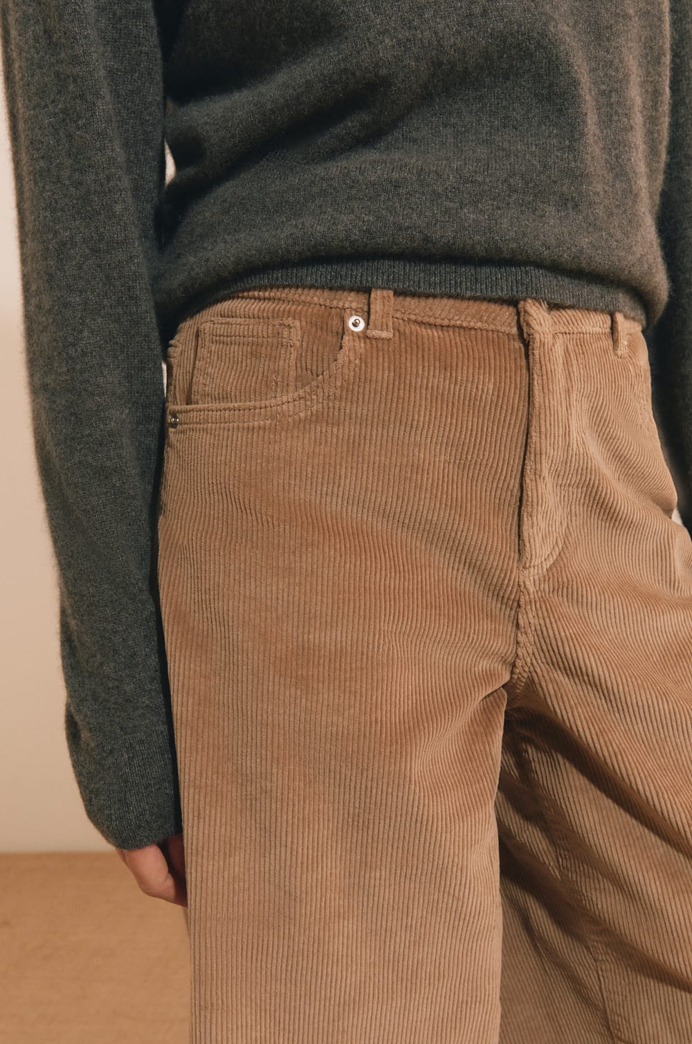 Jupe-culottes en velours c&ocirc;tel&eacute;;${refinementColor}