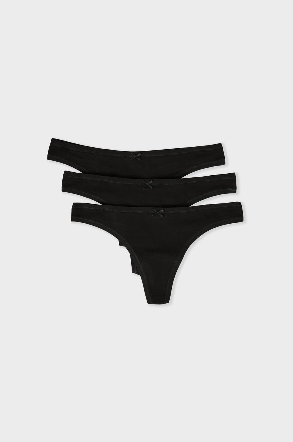 Lot de 3 strings en coton;${refinementColor}