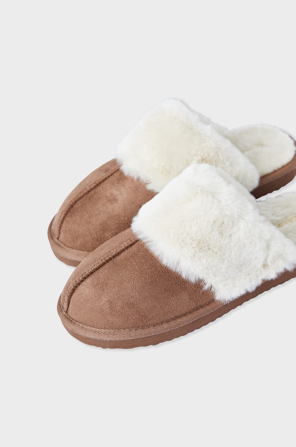 Lined Mule Slippers;${refinementColor}