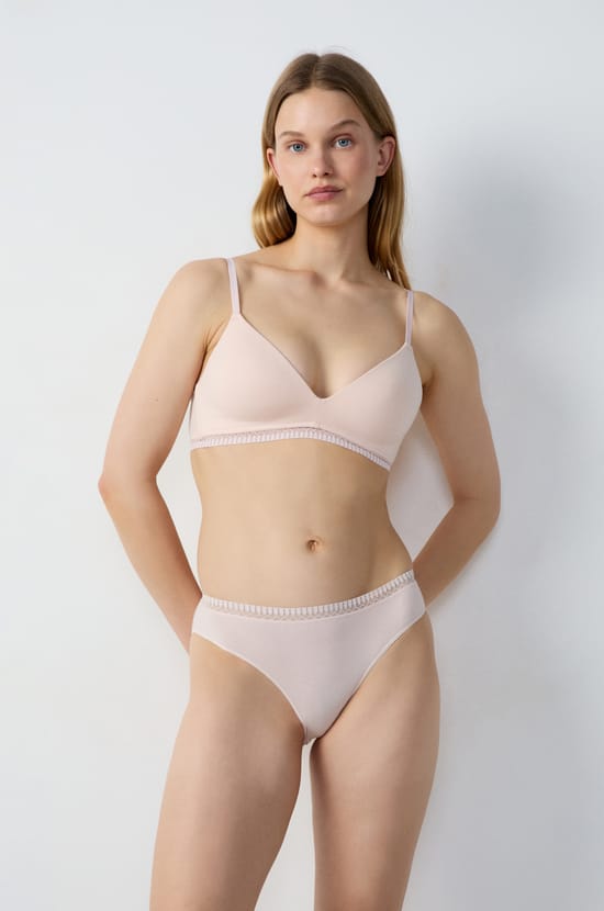 Wireless Lightly Lined Cotton Bra;${refinementColor}