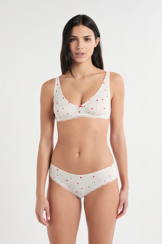 Brassi&egrave;re en pointelle &agrave; motifs c&oelig;urs;${refinementColor}