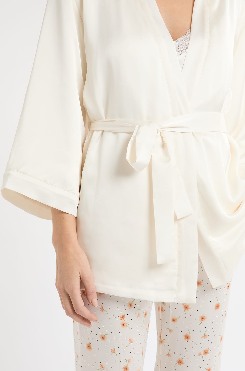 3-teiliges Satin-Pyjama-Set;${refinementColor}