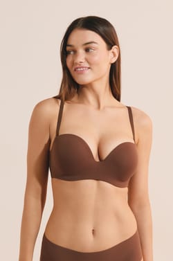 Soutien-gorge bandeau en microfibre;${refinementColor}