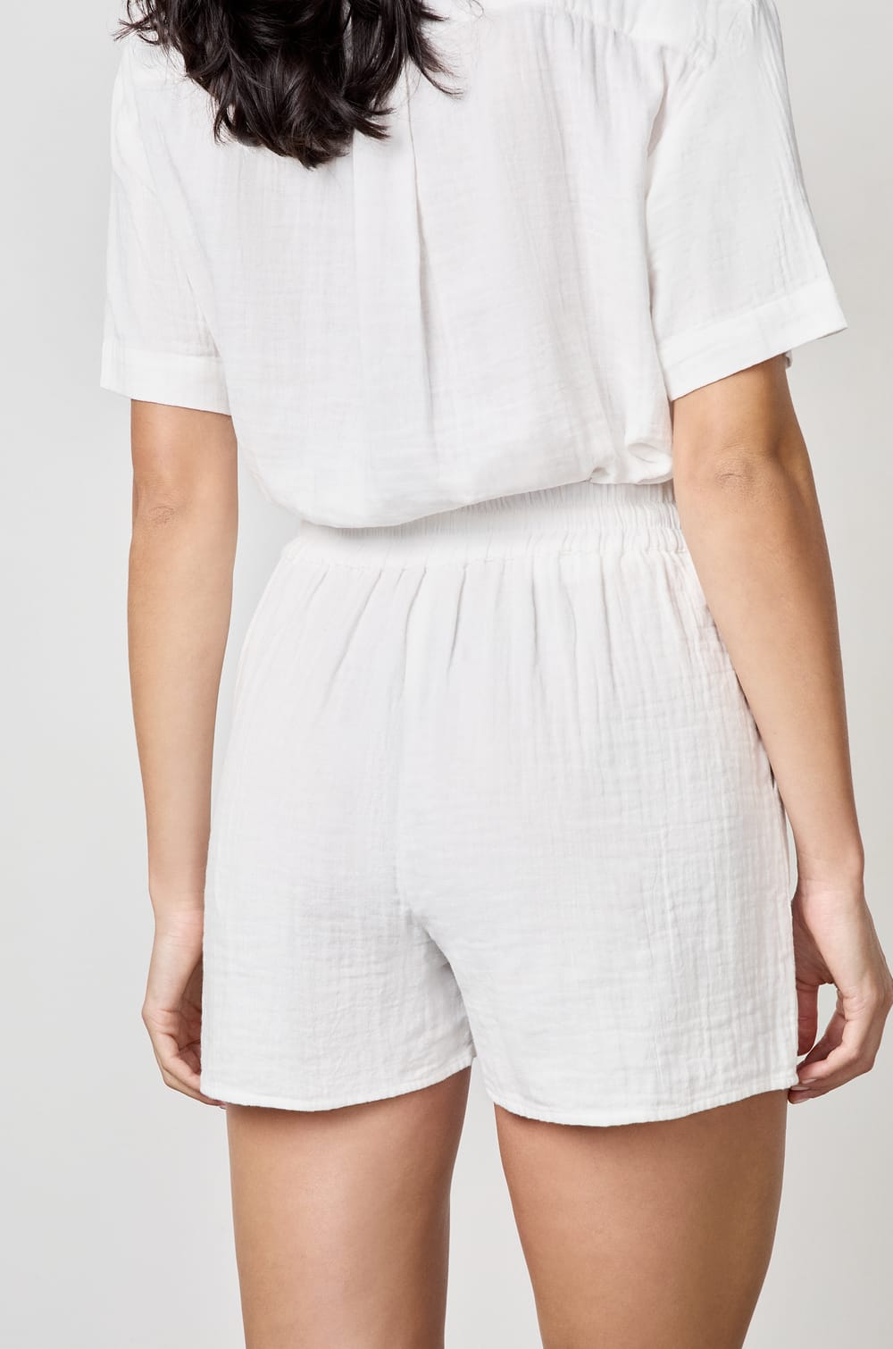 Short en gaze de coton;${refinementColor}