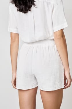 Short en gaze de coton;${refinementColor}