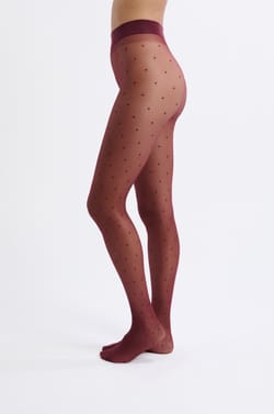 Transparent patterned tights - 15D;${refinementColor}