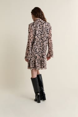 Short Patterned Dress;${refinementColor}