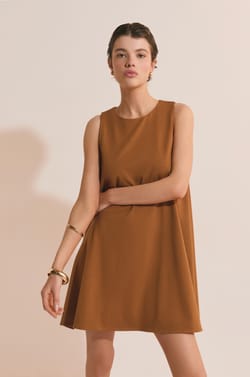 Robe courte en coton;${refinementColor}