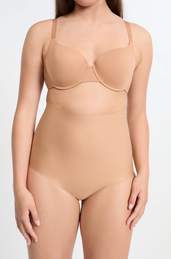 Braguita moldeadora de cintura alta - Sujeción fuerte;${refinementColor}