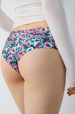 Seamless Microfibre Hipster with Print;${refinementColor}