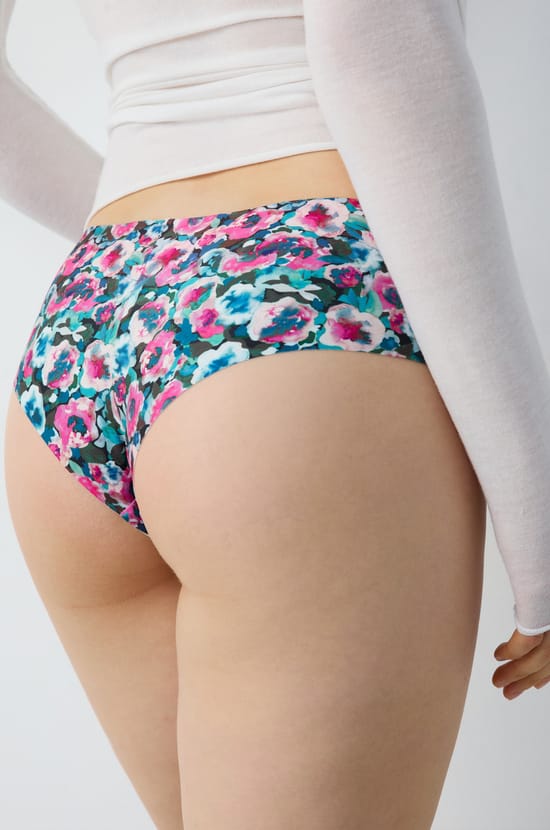 Hipster en microfibre sans coutures imprimé;${refinementColor}