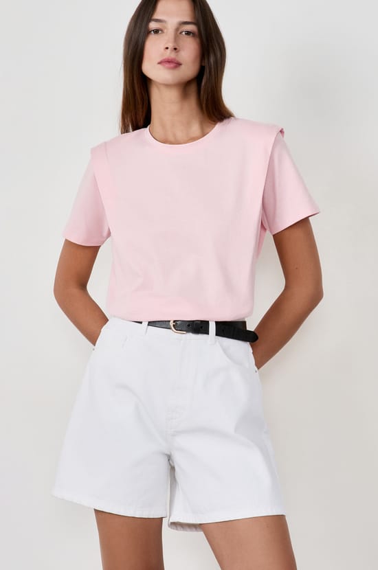 Short-sleeved cotton T-shirt;${refinementColor}