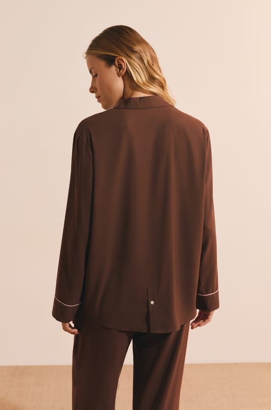Chemise de pyjama manches longues;${refinementColor}