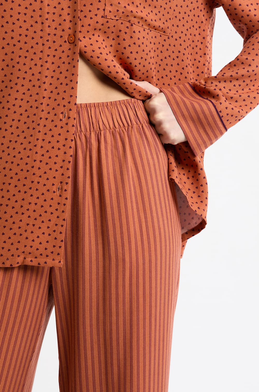 Striped Pyjama Trousers;${refinementColor}