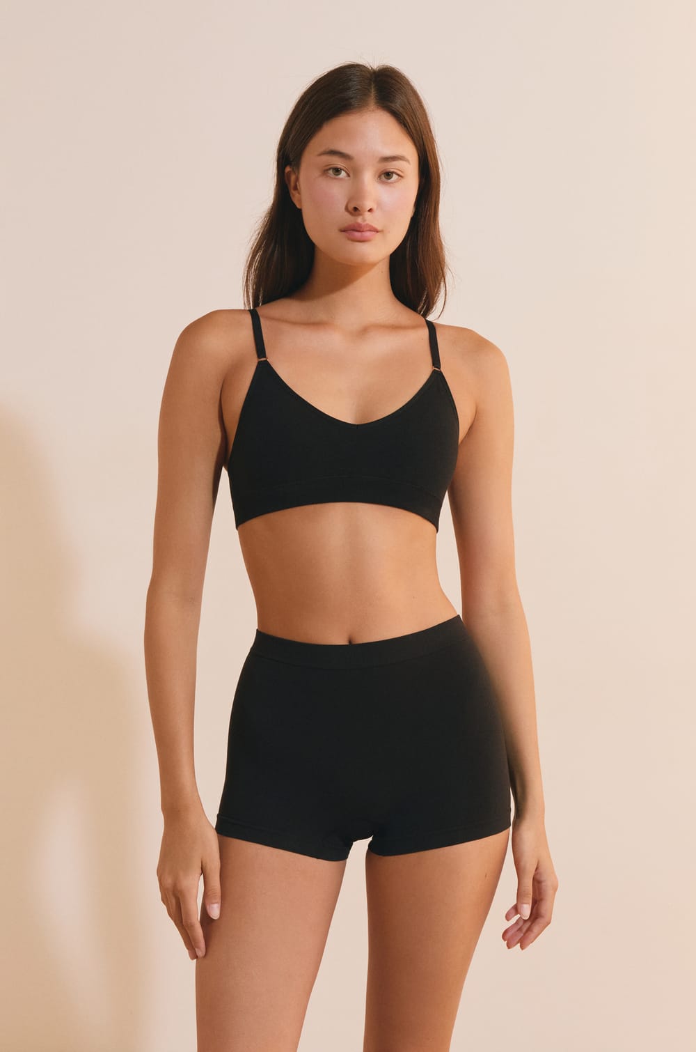 Nahtloses Bustier, herausnehmbare Pads;${refinementColor}