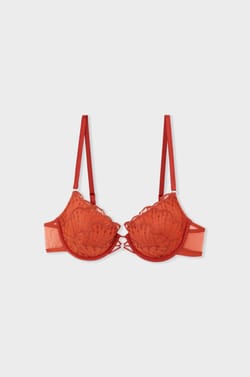 Soutien-gorge N.4 - Le coques fines en broderie florale;${refinementColor}