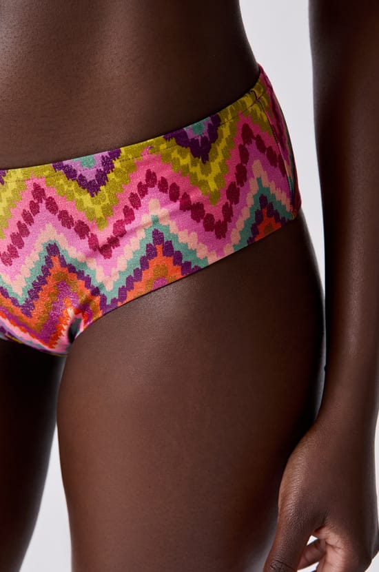 Hipster bikini bottom with patterns;${refinementColor}