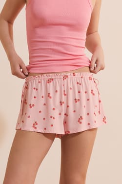 Short de pyjama &agrave; motifs tomates;${refinementColor}