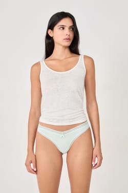 V-shape microfibre tanga;${refinementColor}