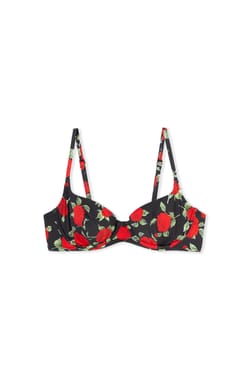 Haut de maillot de bain corbeille &agrave; motif floral;${refinementColor}