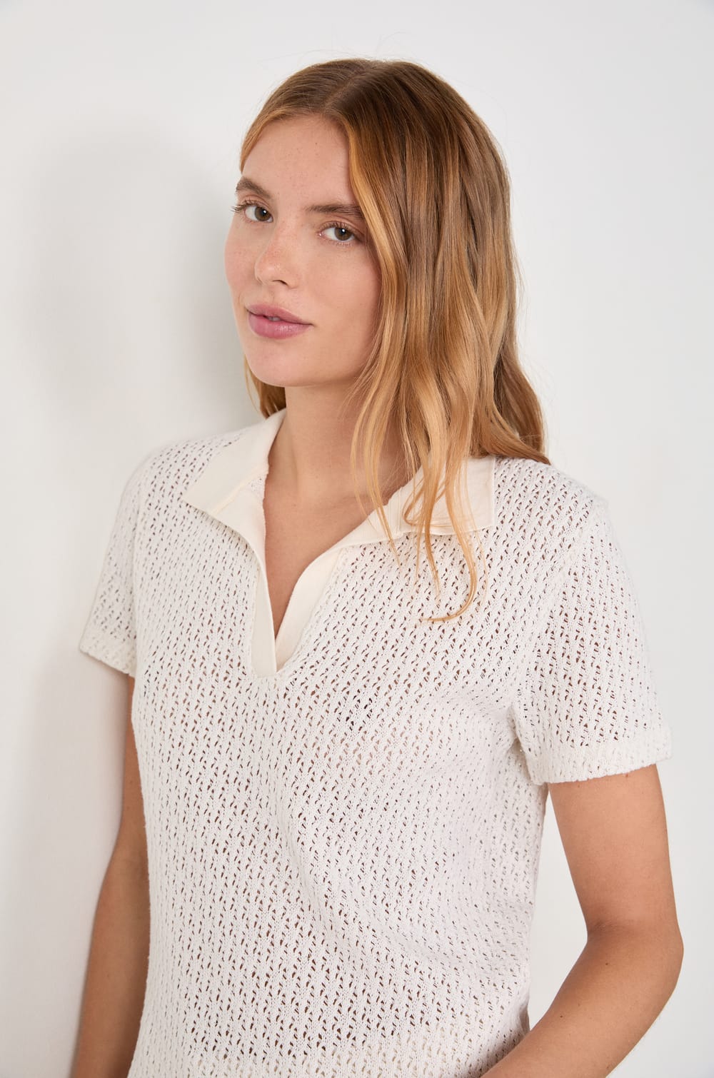 T-shirt polo manches courtes;${refinementColor}