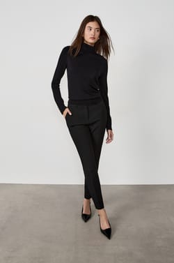 Trousers with a cigarette cut;${refinementColor}