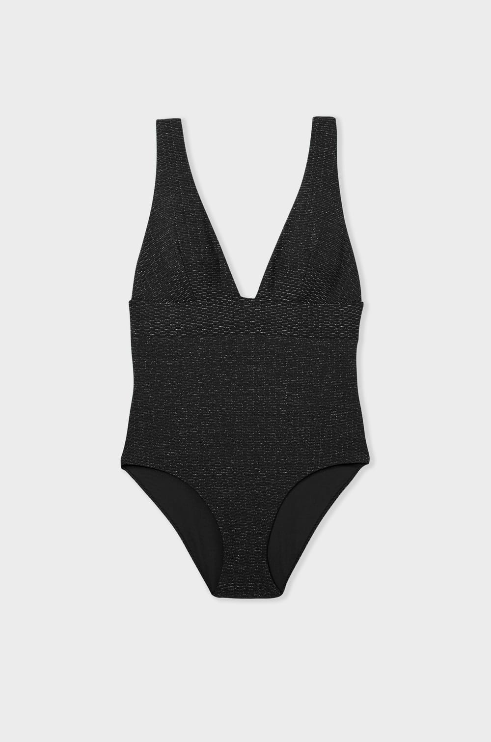 Sequined one-piece swimsuit;${refinementColor}