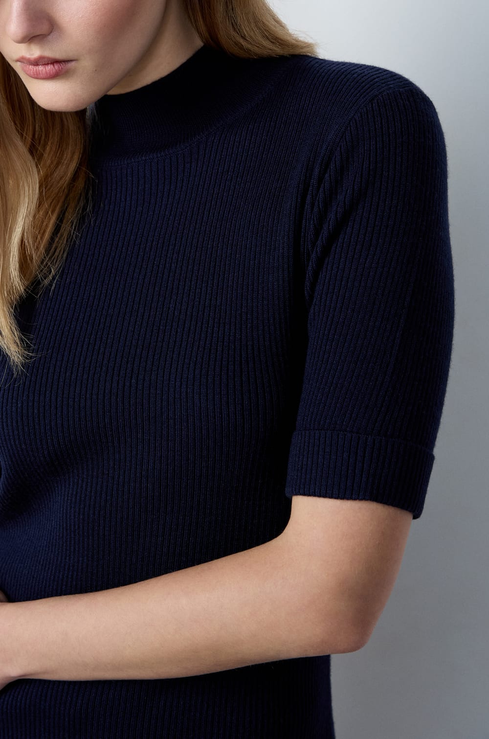 Short Turtleneck Dress;${refinementColor}