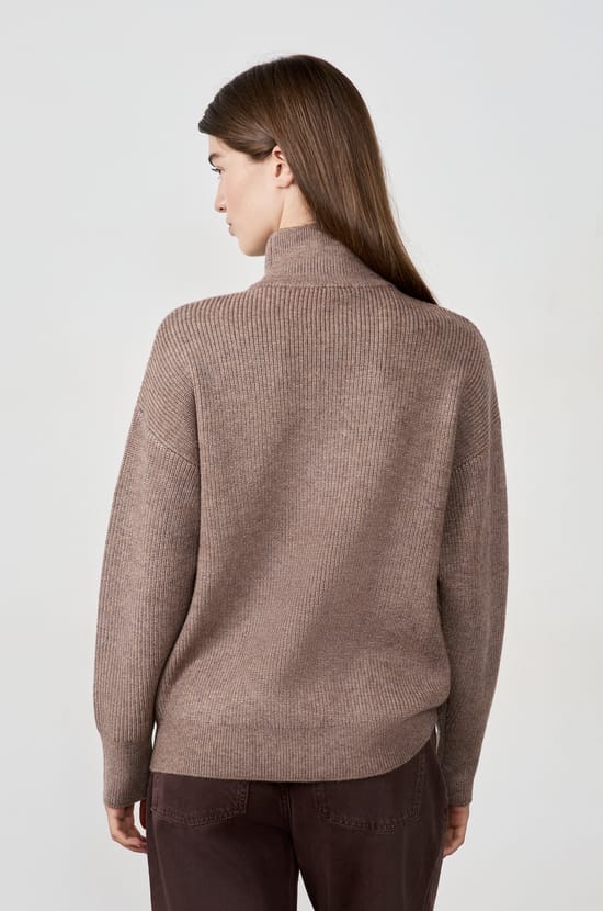 High Neck Sweater;${refinementColor}