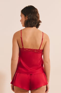 Caraco avec d&eacute;tails dentelle;${refinementColor}