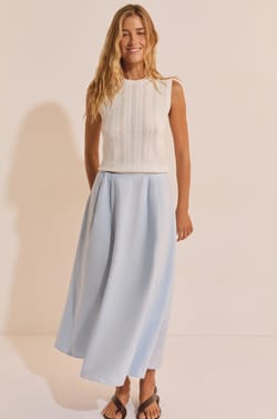 Jupe longue en lin;${refinementColor}