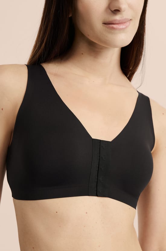 Bralette beha zonder beugels post-mastectomie met voorsluiting;${refinementColor}