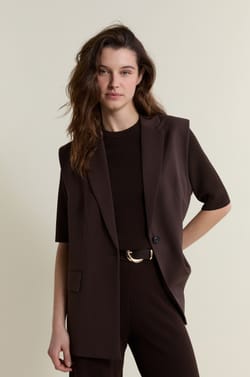 Sleeveless Blazer;${refinementColor}