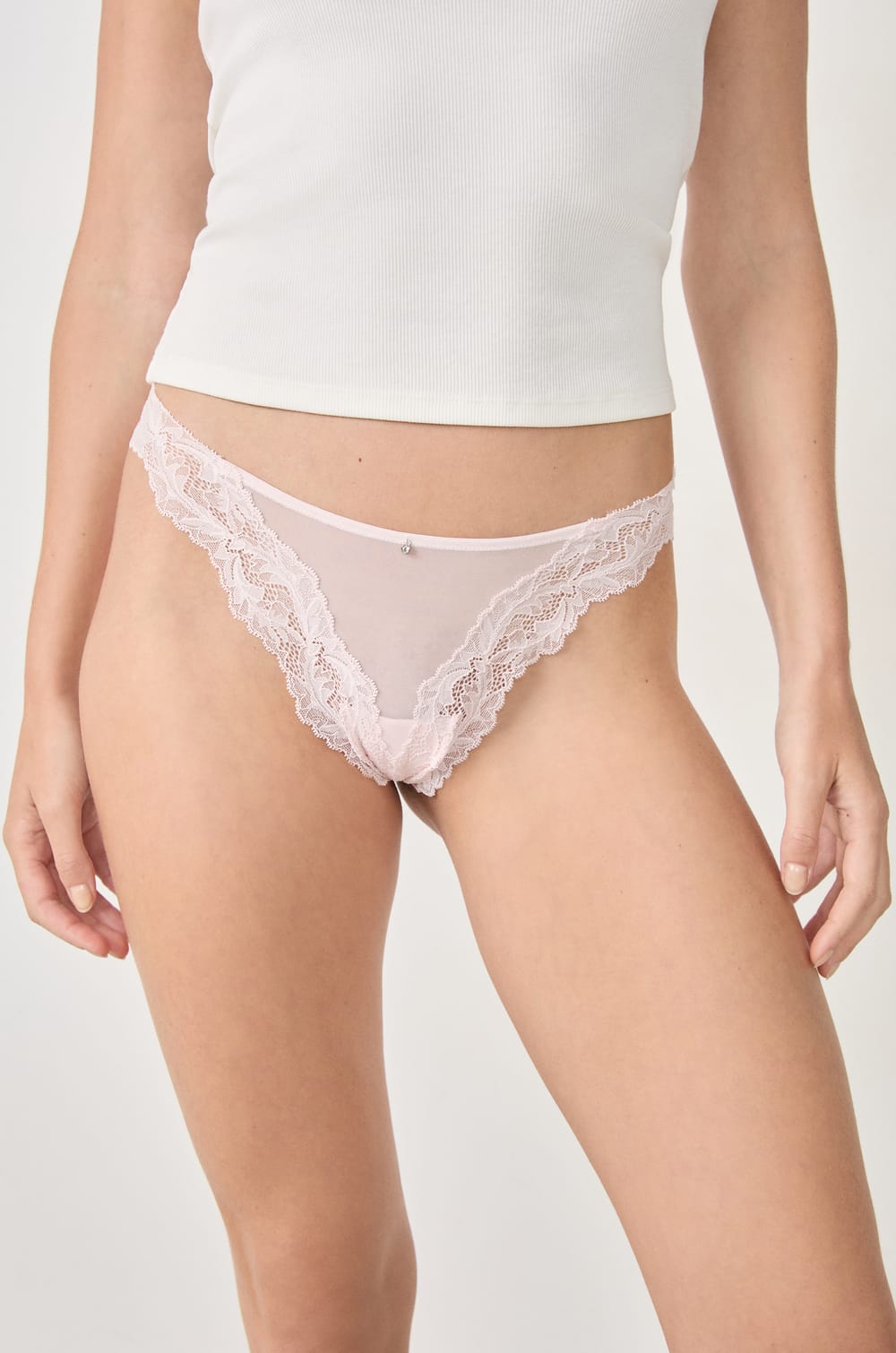 Tanga de encaje;${refinementColor}