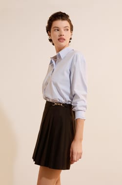 Jupe courte avec d&eacute;tails bijoux;${refinementColor}