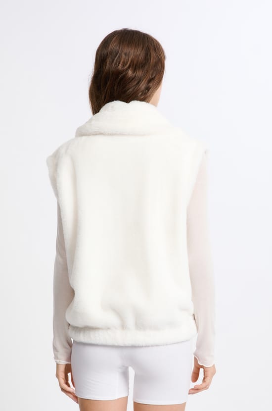 Gilet sans manches effet polaire;${refinementColor}