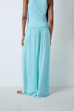 Wide-cut satin trousers;${refinementColor}