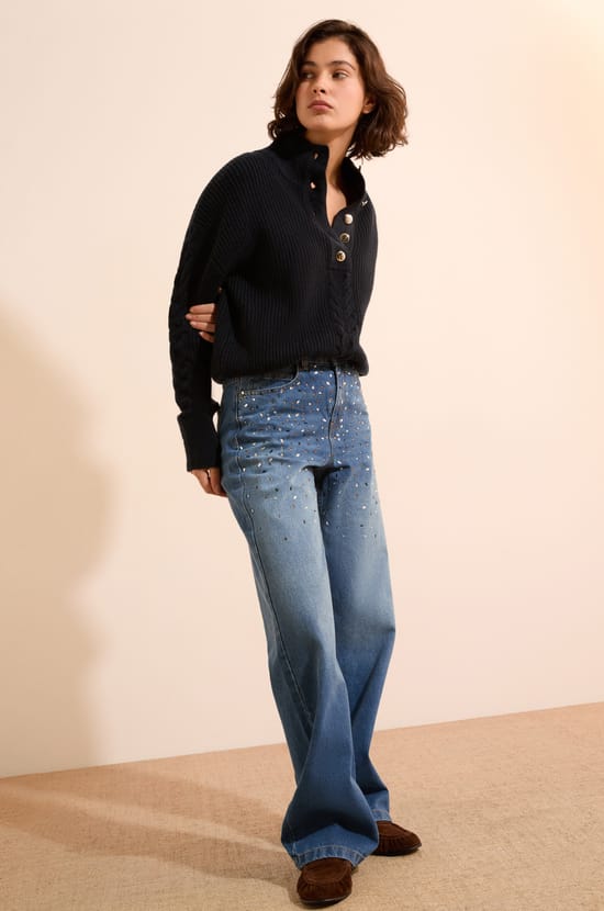 Jean avec strass;${refinementColor}