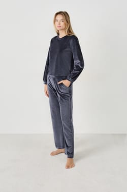 Sweat effet velours;${refinementColor}