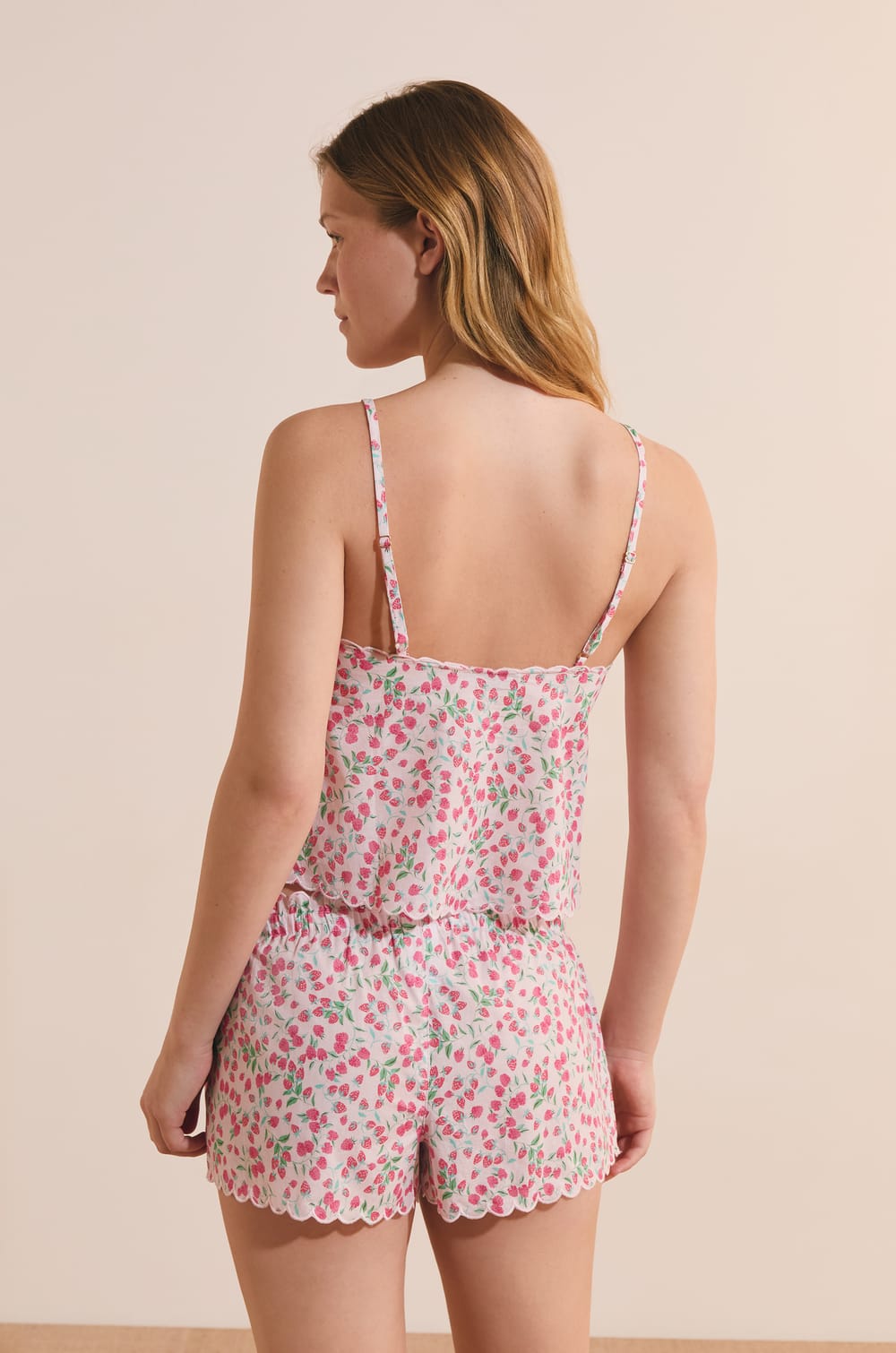 Top de pijama estampado de algod&oacute;n;${refinementColor}