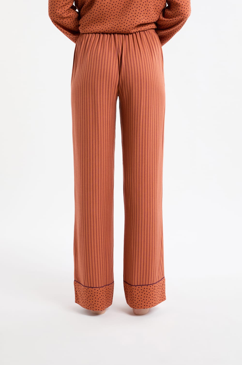 Pantalon de pyjama à rayures;${refinementColor}