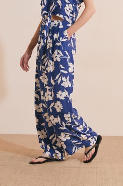 Pantalon &agrave; motifs ;${refinementColor}