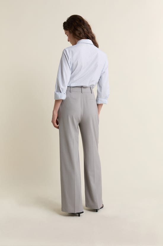 Wide-Cut Tailored Trousers;${refinementColor}