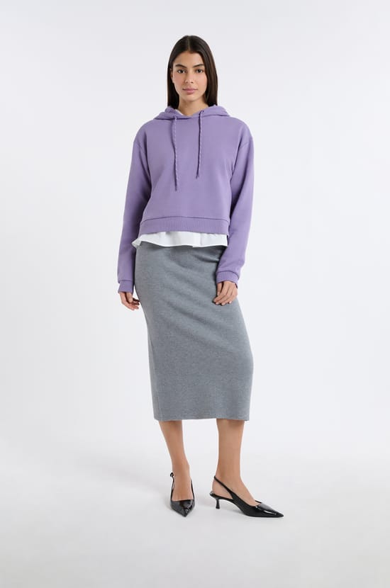 Jupe longue en tricot;${refinementColor}