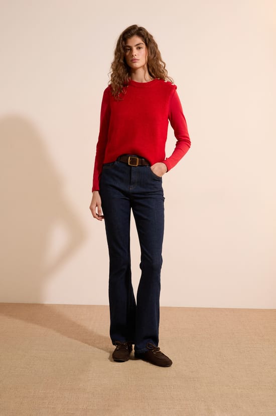 Pull sans manche avec laine;${refinementColor}